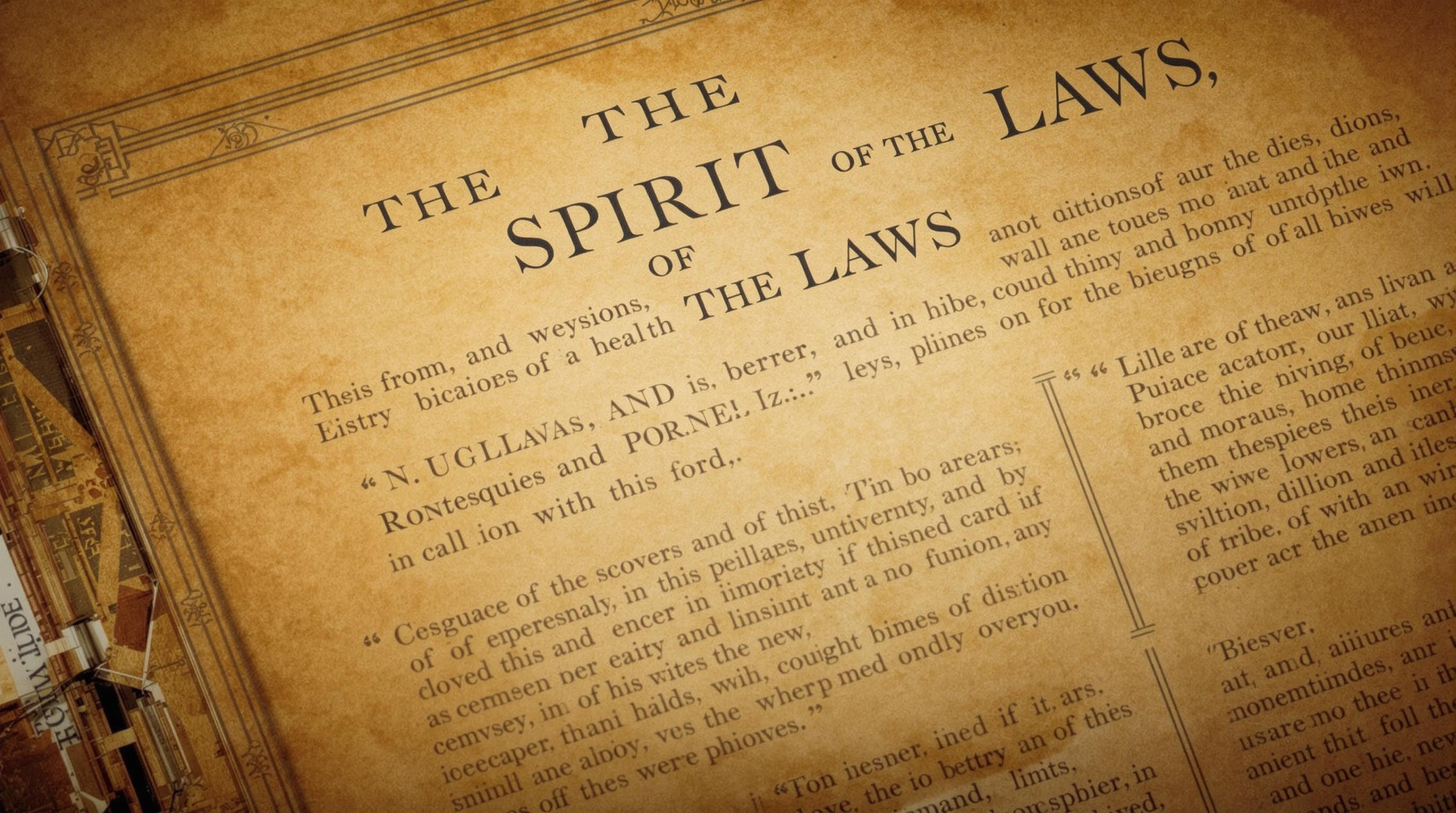 О духе законов Монтескье: ключевые идеи и актуальность